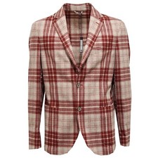 7548L men's jacket red beige