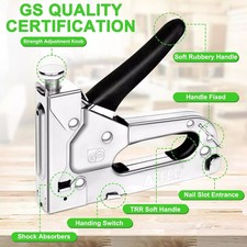 Graffatrice Manuale Graffettatrice Professionale 3 in 1 Pistola per Sparapunti C