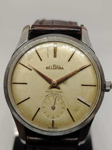 Reloj vintage delbana ancre - delbana, 17