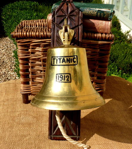 Large brass bell - brass,