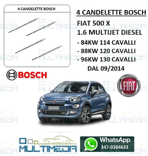 Candelette bosch fiat 500 - candelette,
