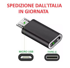 Adattatore Convertitore da Tipo-C Femmina a Micro USB Maschio