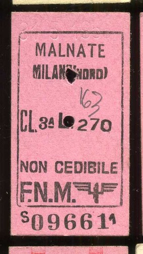 Biglietto treno ferrovia - biglietto,