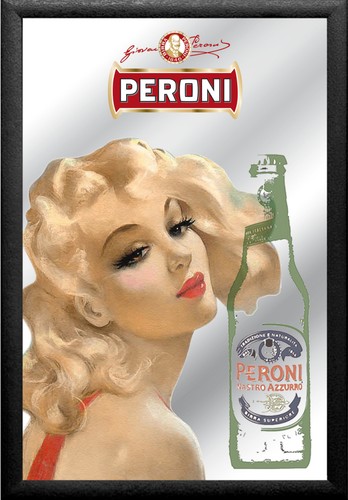 Specchio birra peroni - birra, italia