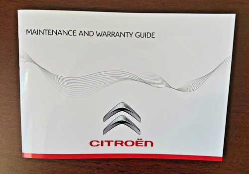 Citroen service book cover - service,