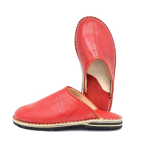 Babouche pelle punta - in,