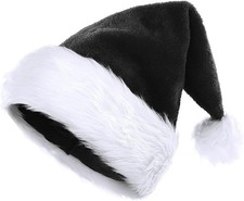 Cappello Babbo Natale in Peluche - Berretto Natalizio Caldo per Adulti - Unisex