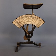 Bilancia antica in metallo per lettere JMAZ Jakob Maul Zell Germany XX Sec.