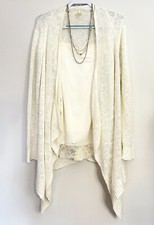 Cardigan bianco morbido 2XL