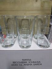 ICHNUSA KIT 6 BICCHIERI BIRRA ICHNUSA da 0,40  **NUOVI BIRRA DI SARDEGNA 1912**