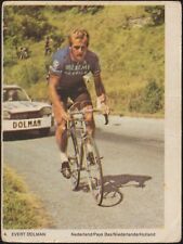 FIGURINA CARTONATA - 4 EVERT DOLMAN - CICLISMO ITALIA ANNI 60