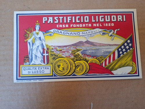 Etichetta pastificio liguori - pastificio,