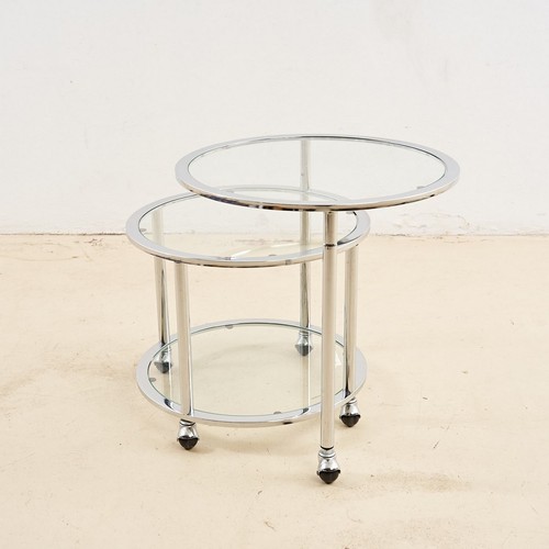 Tavolino cromato design anni - design,