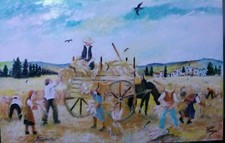 Oil painting on canvas, Puglia
