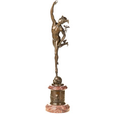 Statua in bronzo Mercurio