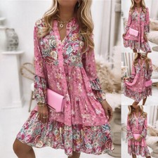 Mini abito donna scollo V