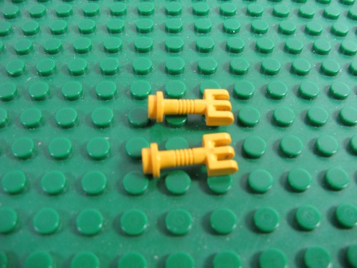 Lego barra cerniera gialla - 2x,