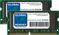 KIT RAM 1 GB (2 x 512 MB) PC100 100 MHz 144 PIN SDRAM SODIMM POWERBOOK G3/G4