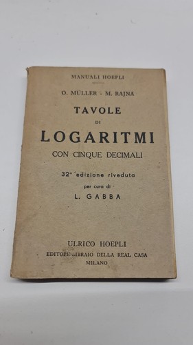 Manuali hoepli tavole di - -,