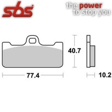 NISSIN 4 Pistoni Racing COPPIA PASTIGLIE FRENO SBS 711 DC DUAL CARBON RACE (HH37