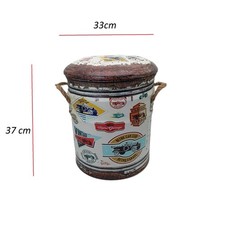 pouf pouff poggiapiedi bidone