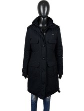 Blauer Parka Nero Imbottito