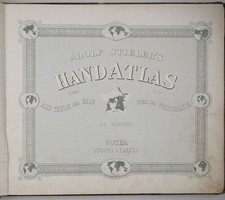 Atlante manuale di Adolf Stieler su tutte le parti della terra Justus Perthes Gotha 1882