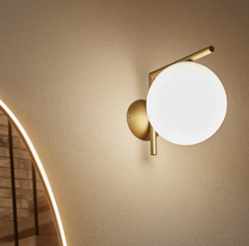 Flos lamp lights gold - lamp, ic