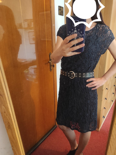 Vestito pizzo blu - in, notte