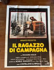 C,MANIFESTO,4F,Il Ragazzo di campagna Trattore Milano Duomo Renato Pozzetto,1984