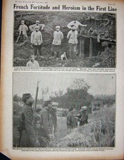Vecchia stampa antica 1915 Ww1