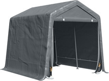 Garage Moto per Esterno 2.4X2M, Tenda Garage per Attrezzi in Metallo E Tessuto P