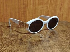 OCCHIALI DA SOLE VINTAGE YVES SAINT LAURENT 6548 ACETATO BIANCO MADE IN...