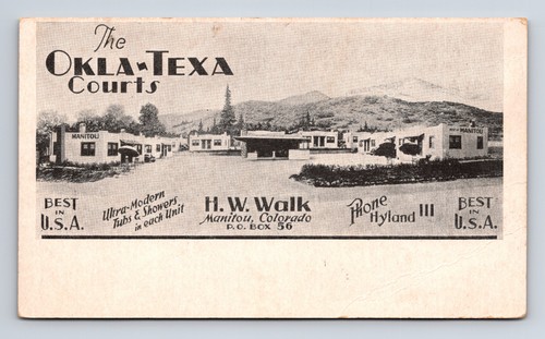 Cartolina the okla - okla-texa, courts