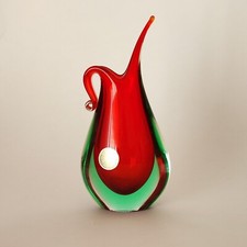 Vasetto in vetro sommerso di