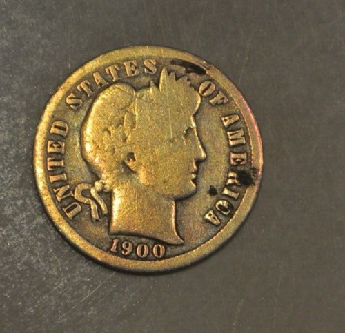 One dime argent silver - /silver, 1900