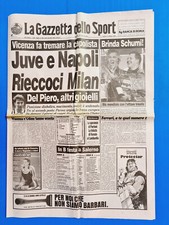 GAZZETTA DELLO SPORT 23 OTTOBRE 1995 JUVENTUS-NAPOLI-DEL PIERO-SCHMACHER-PANTANI