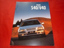 VOLVO S40 + V40 Tipo V Brochure Depliant Folletto dal 2001