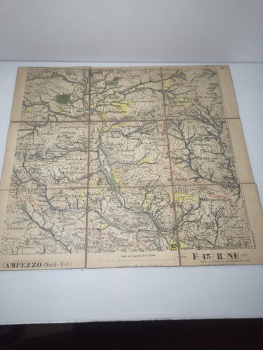 Antica cartina telata - antica,