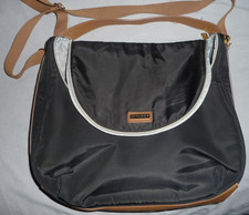 Borsa neonato Skip Hop nera con effetti marrone/grigio - dimensioni medie più scomparti