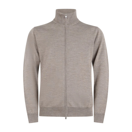 Masq cardigan beige full zip - cardigan,