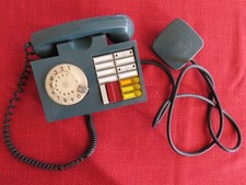 VECCHIO TELEFONO A DISCO SIEMENS TELECOMUNICAZIONI CENTRALINO TELEFONO VINTAGE