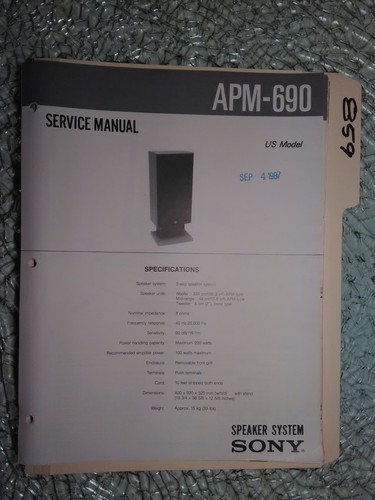 Sony apm 690 manuale - apm-690,