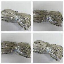 4 X Stock Offertissima Rafia Filo Corda Argento Farilia Cod.324502 Giardino 