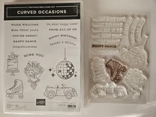 Stampin Up! OCCASIONI CURVE Pattino a rotelle, danza, discoteca palla ritirato