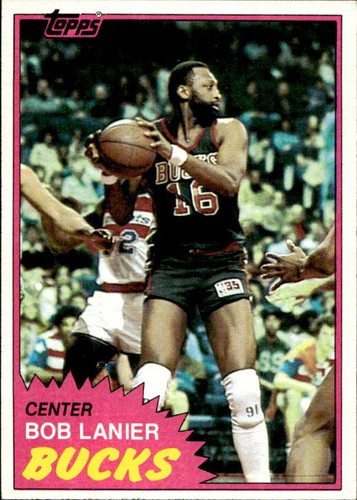 1981 topps bob lanier - 1981-82, #25