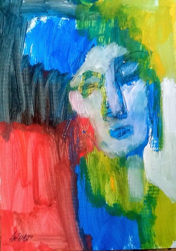 Quadro donna carta - "donna", 42