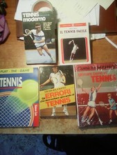 BLOCCO DI 5 LIBRI D'EPOCA SUL  ''  TENNIS  ''  !!!!!!!!!!!