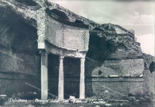 ab532 cartolina palestrina tempio della dea provincia di roma
