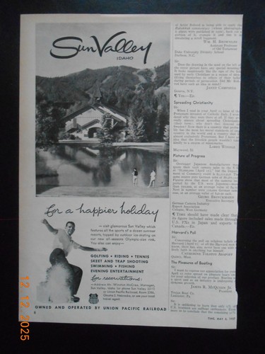1957 sun valley idaho - sun,